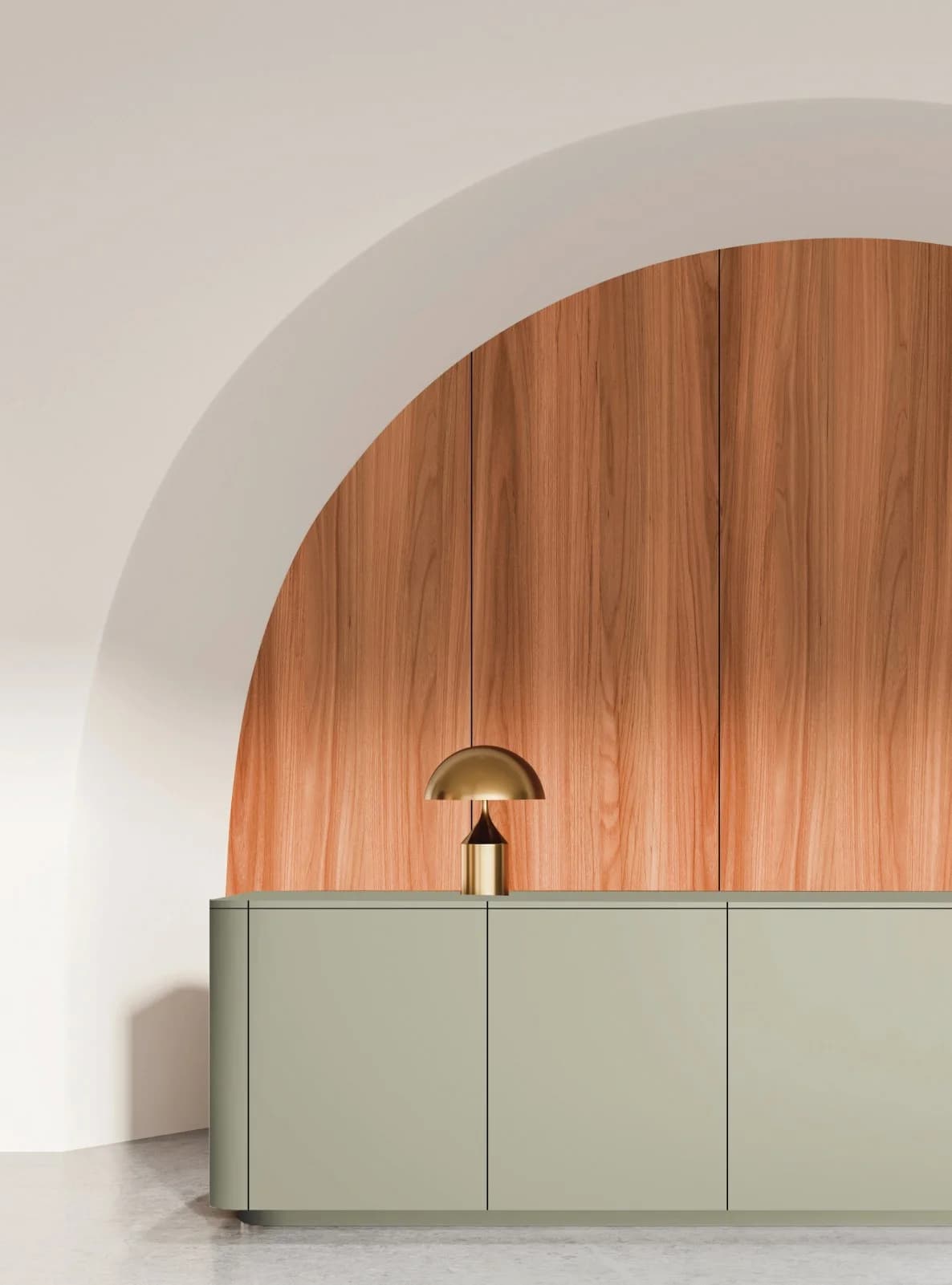 Artis laminate surfaces — wood-finish tv unit and console
